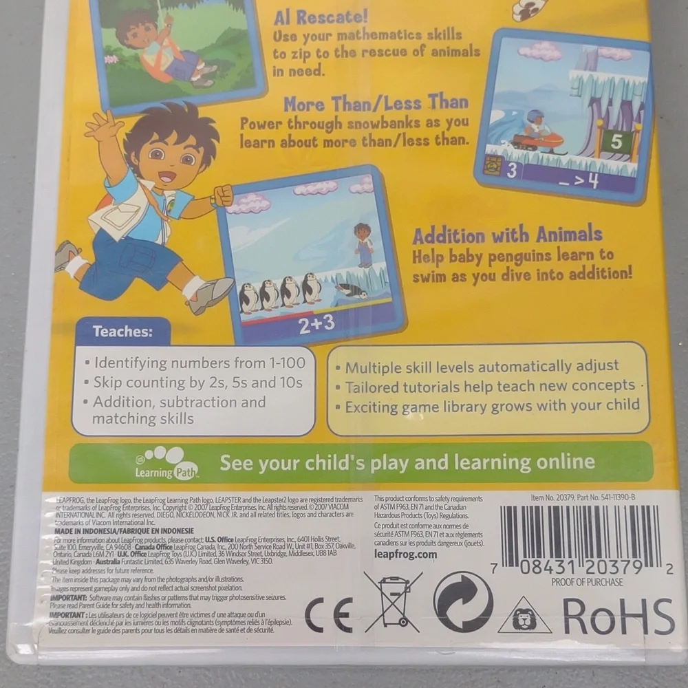 Leapster Go Diego Go Animal Rescuer Game - Picture 7 of 8